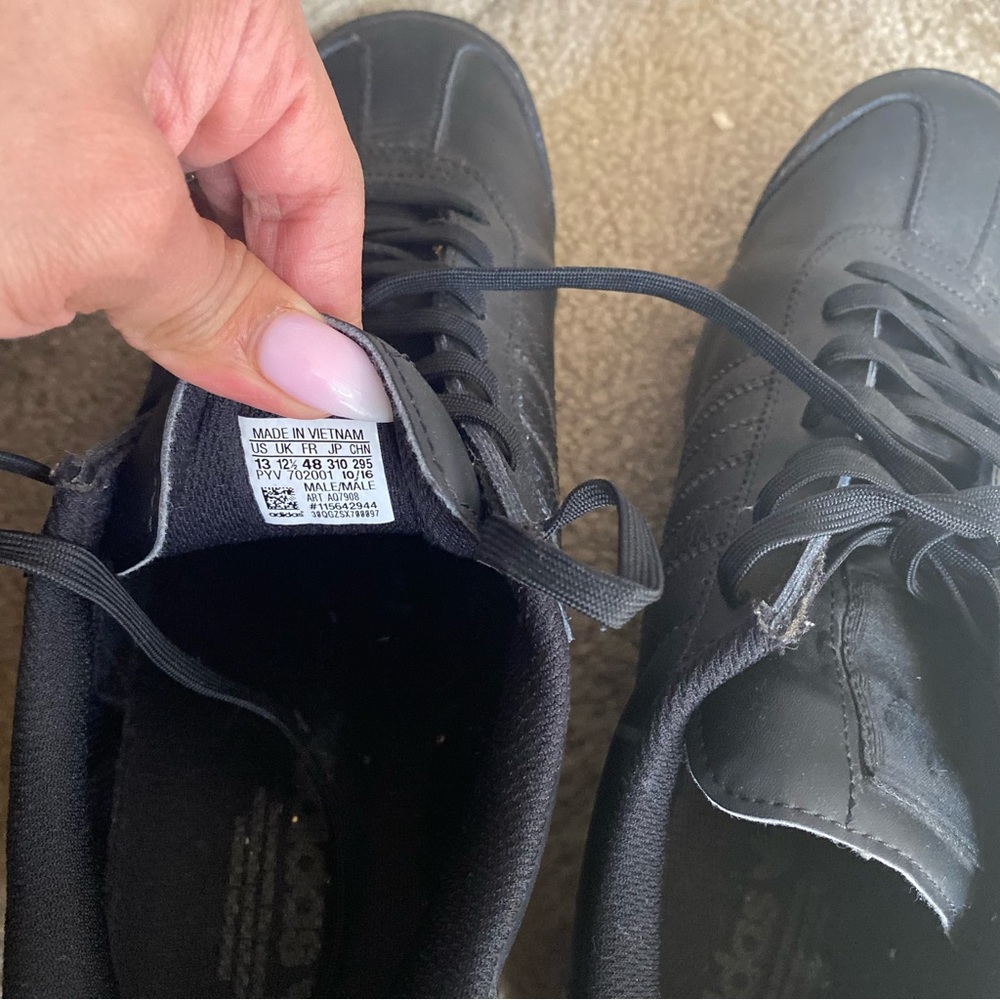 Adidas black size 13 men